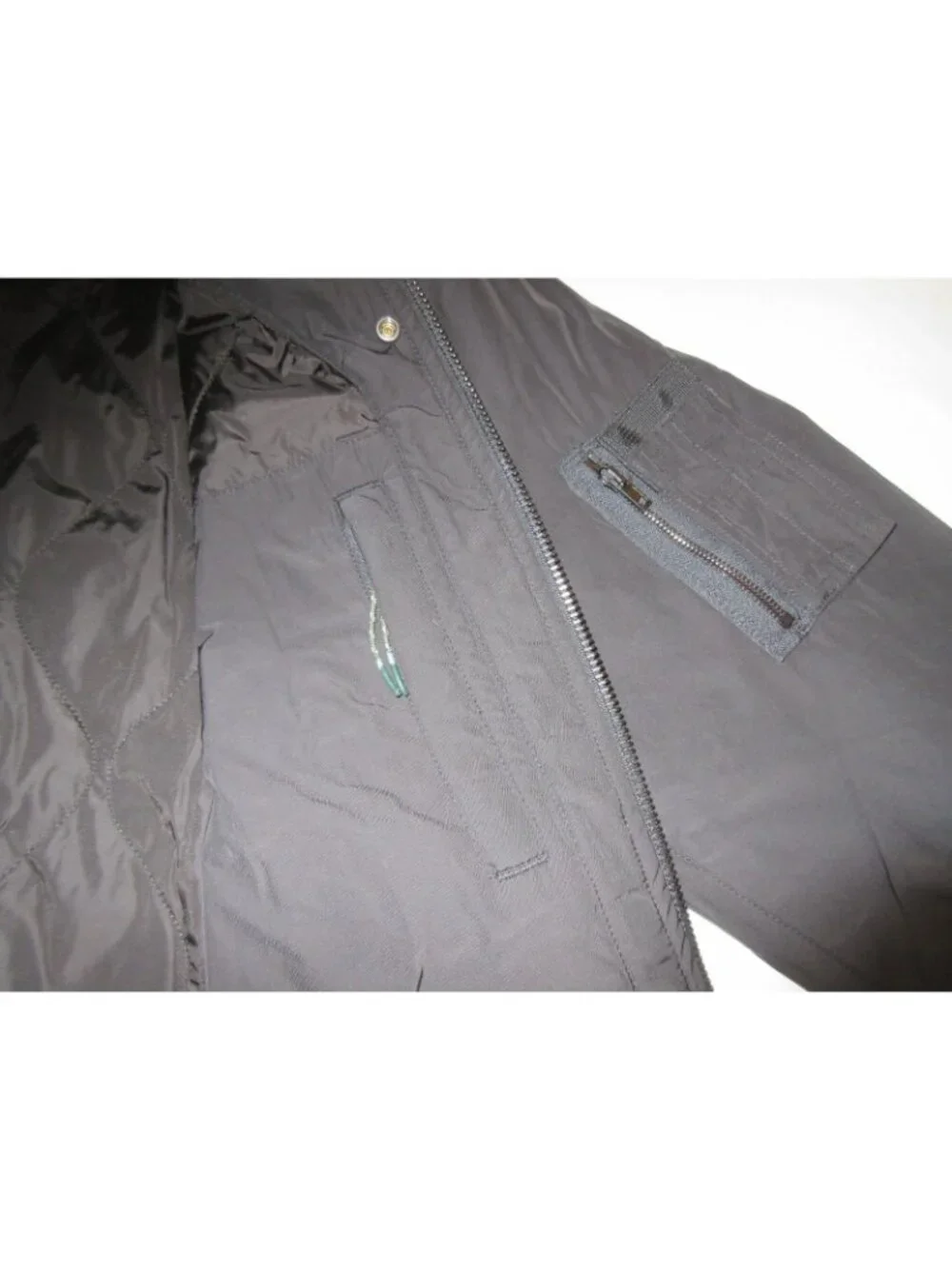 OOBE Brand Men's Full Zipper Modern Vintage Black Flight Jacket Size Medium NWT